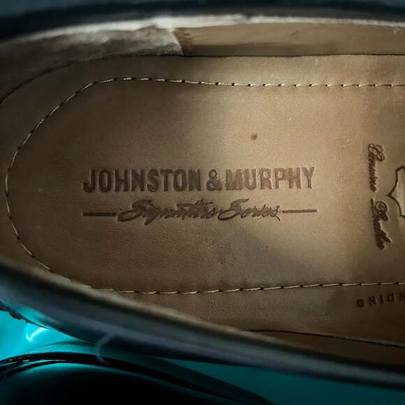 Johnston & Murphy Black Leather Bit Loafers - Dress Shoes - Picture 6 of 8